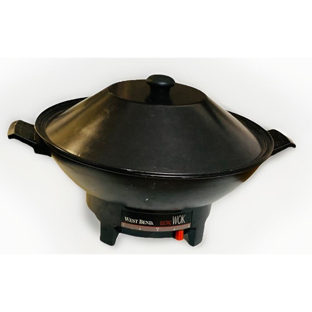 West Bend Vintage 6 Quart Electric WOK Model 79525 Made In The USA Tested